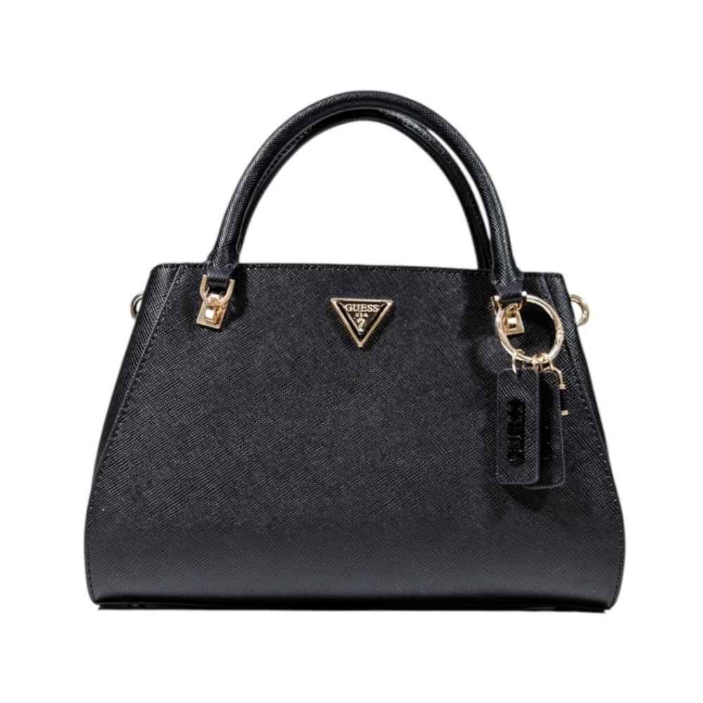 Guess Donna Nero/Chiaro/Oro Borsa Bauletto Noelle Ii Luxury Satchel - Immagine 8