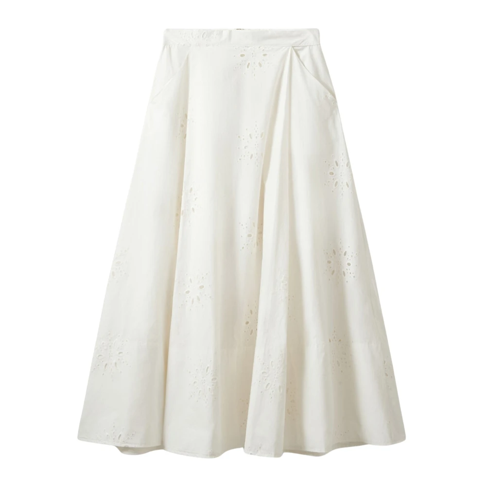 Sofie Schnoor White Midi Skirts, Female, Xs, Saraisw Skirt