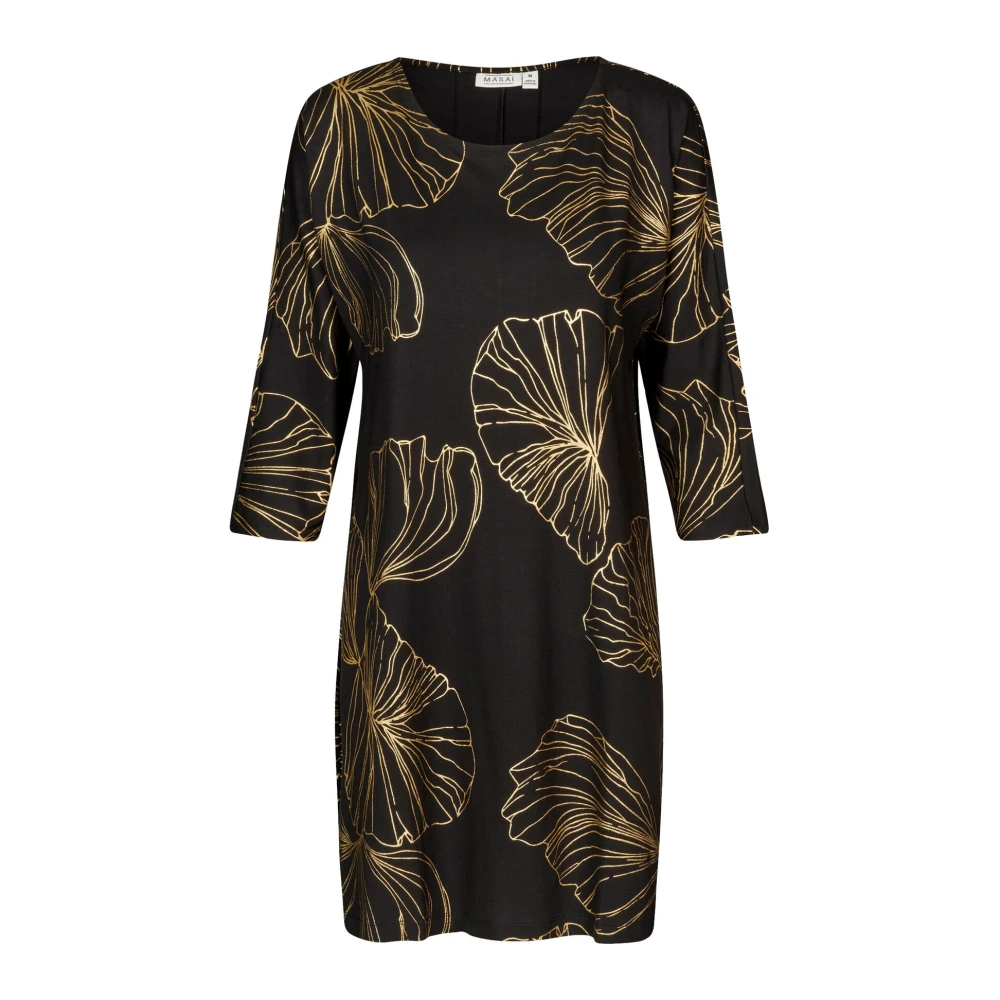 Masai Gouden Tuniek met Gedrapeerd Achterpand Multicolor Dames