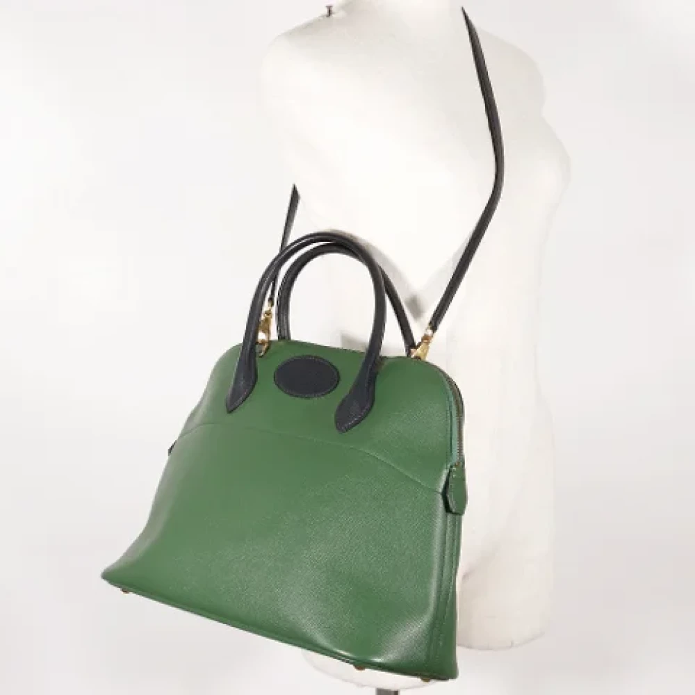 Hermès Vintage Pre-owned Leather shoulder-bags Green Dames