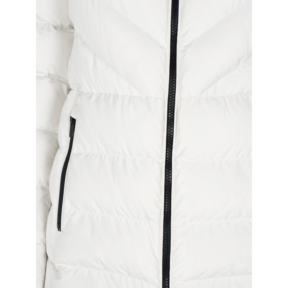 Geox Gewatteerde Jas met Capuchon White Dames