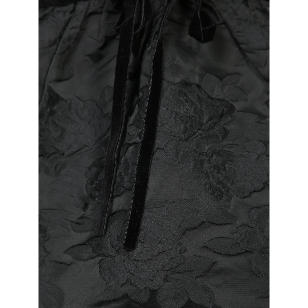 Ganni Elegante Zwarte Top met V-Hals Black Dames