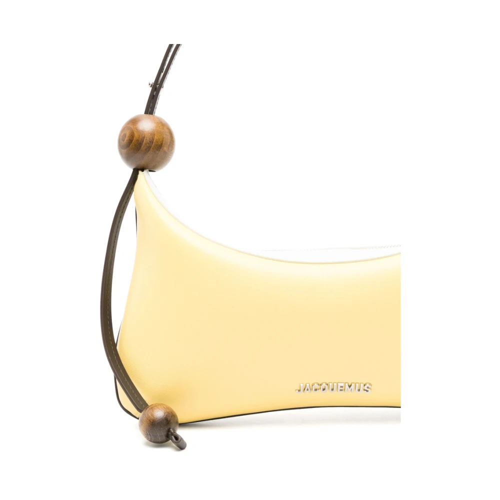 Jacquemus Pastelgele Crossbody Tas met Rits Yellow Dames