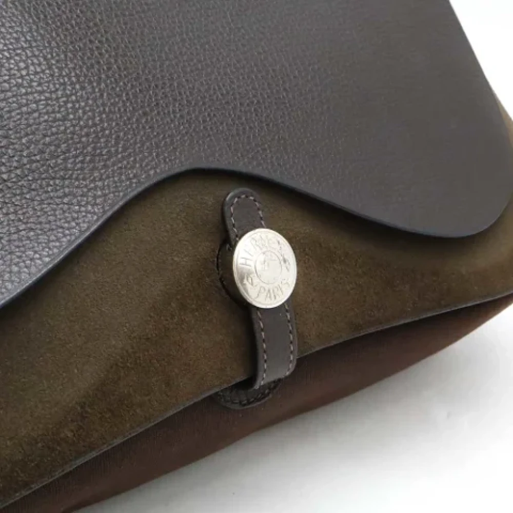 Hermès Vintage Pre-owned Leather handbags Brown Dames