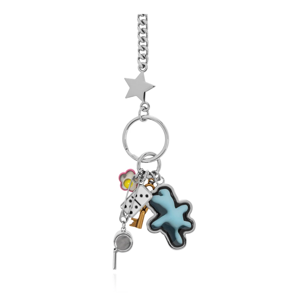 Marc Jacobs Messing sleutelhanger Gray Dames