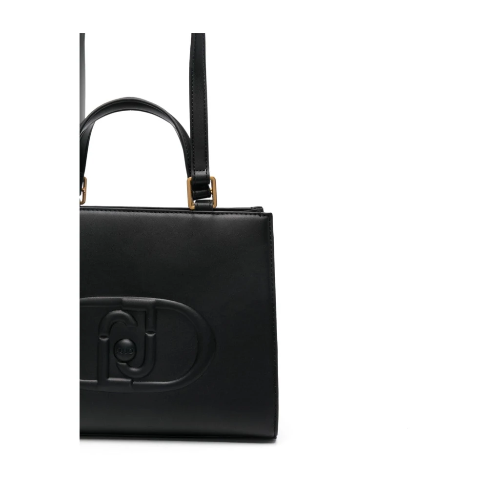 Liu Jo Zwarte Faux Leren Tote Tas Black Dames