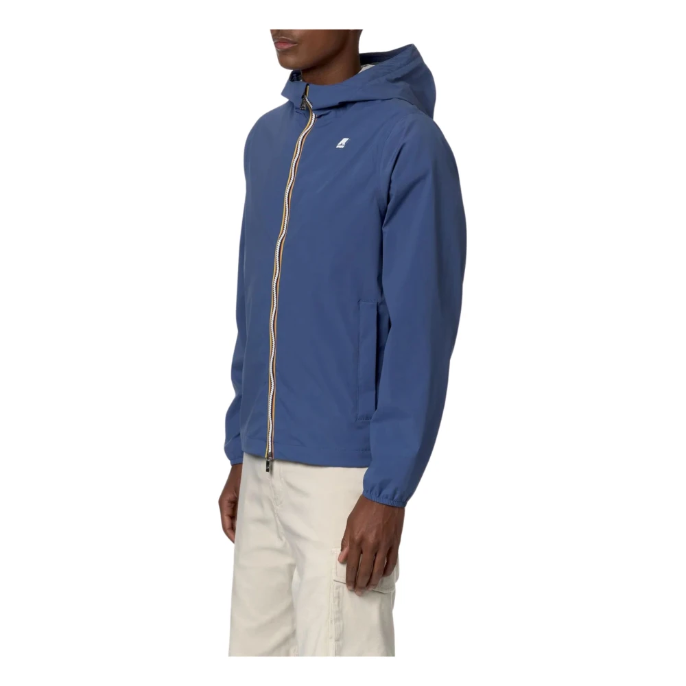 K-way Blauwe Waterdichte Hoodie Blue Heren