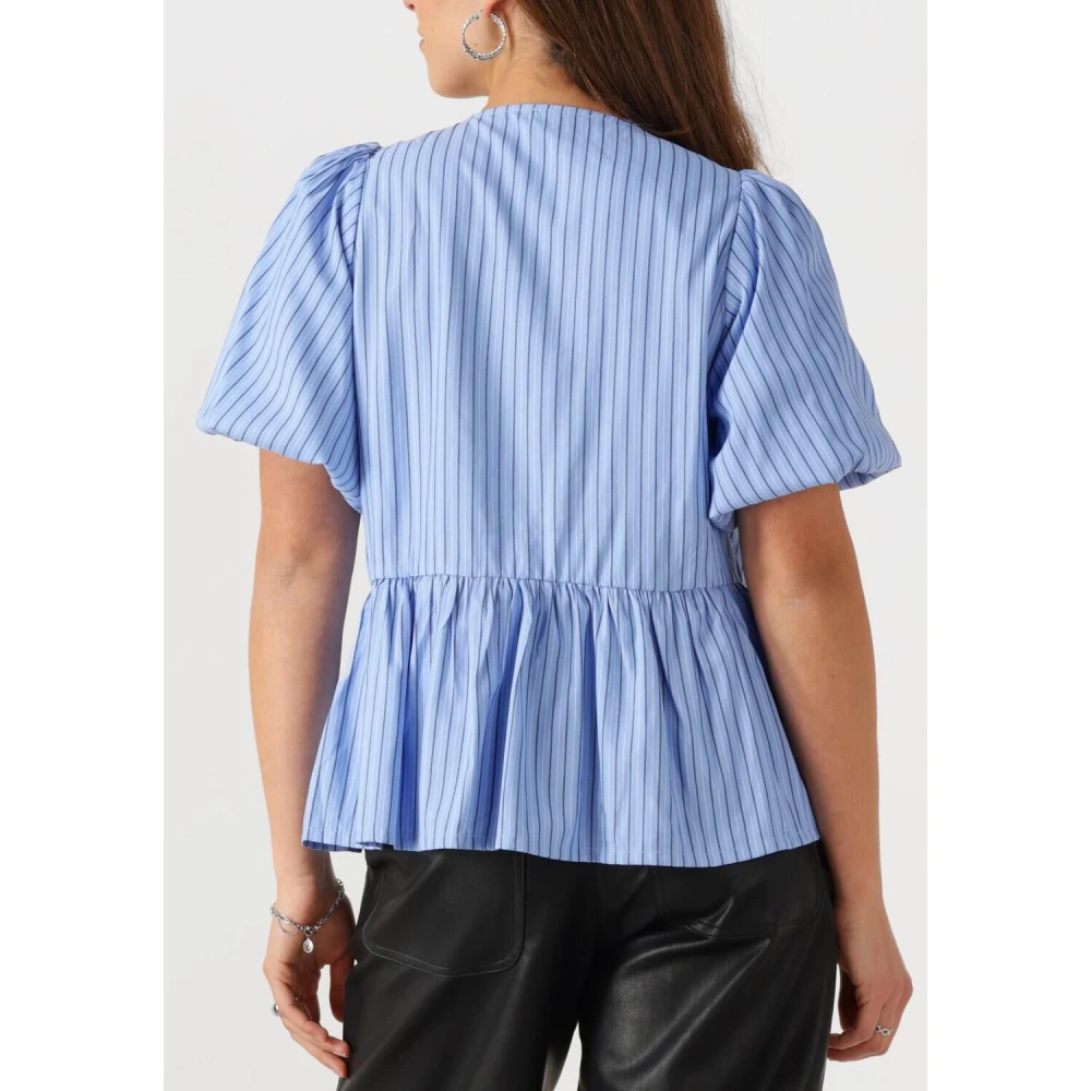 Notre-v Elegante Gestreepte Blouse Blue Dames