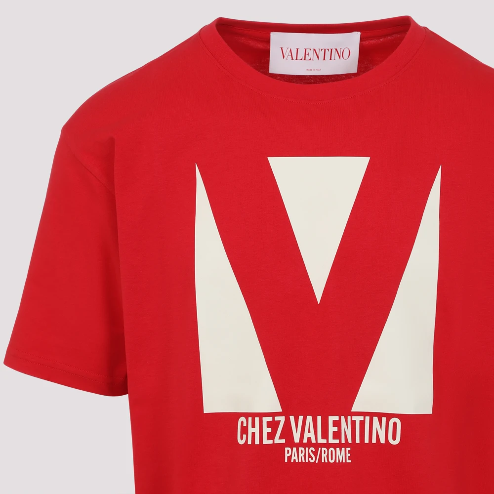 Valentino Rood T-shirt met stijl 157 Red Heren