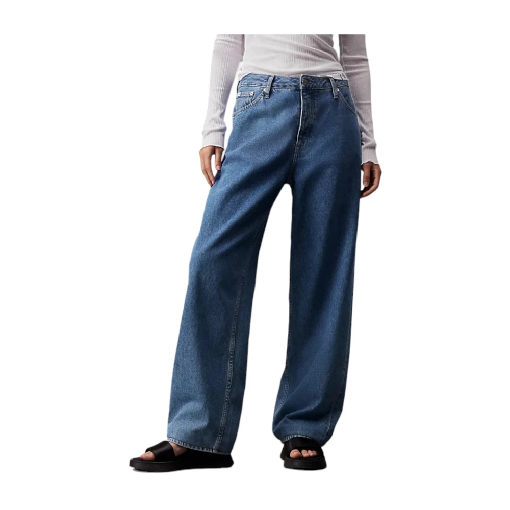 Calvin Klein Straight Jeans Blue Dames