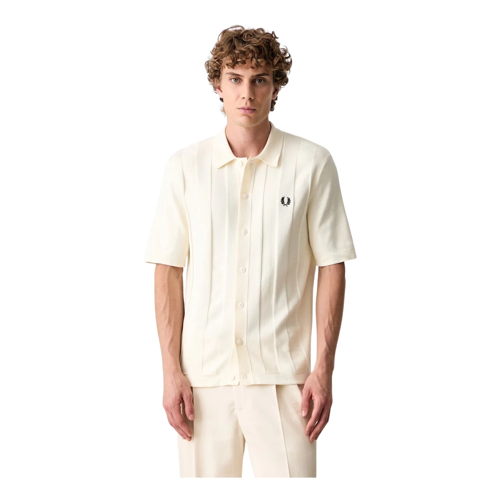 Fred Perry Herren Weiß Hemden - Bild 2