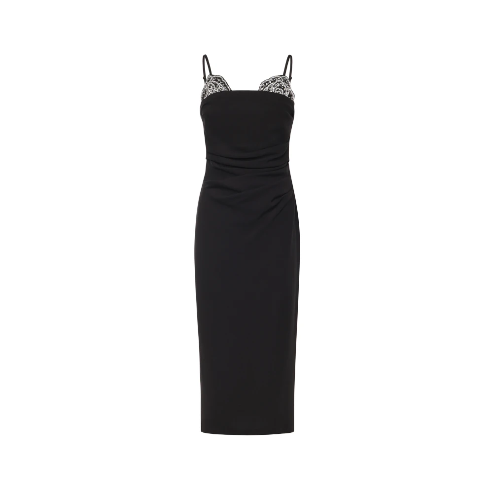 Pinko Vrouw Zwart Kleedjes Dames, M, Midi Jurk