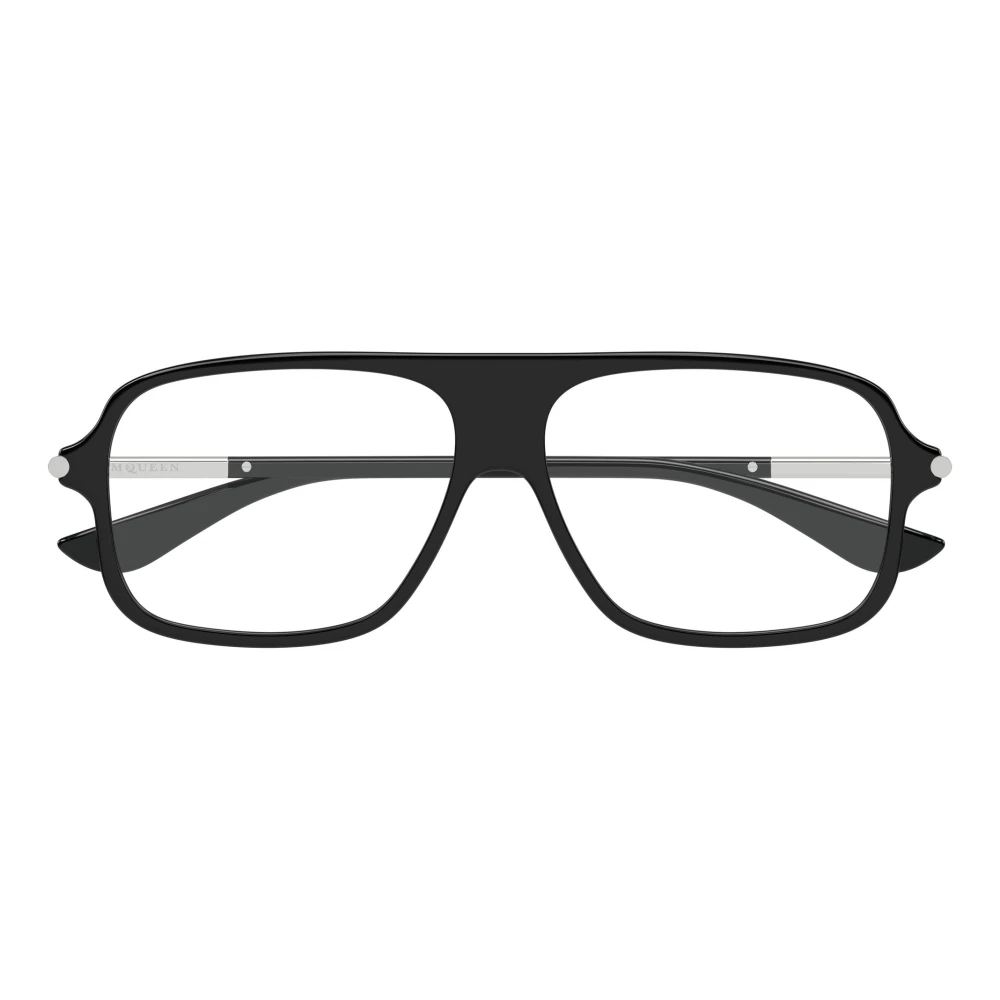 Alexander Mcqueen Unisex Black Glasses, 57 Mm, Optical Frame