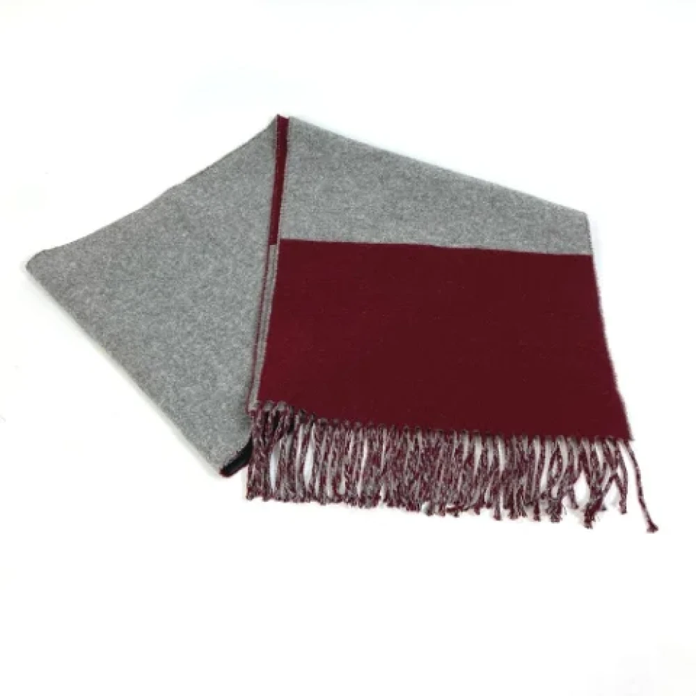 Hermès Vintage Pre-owned Fabric scarves Gray Dames