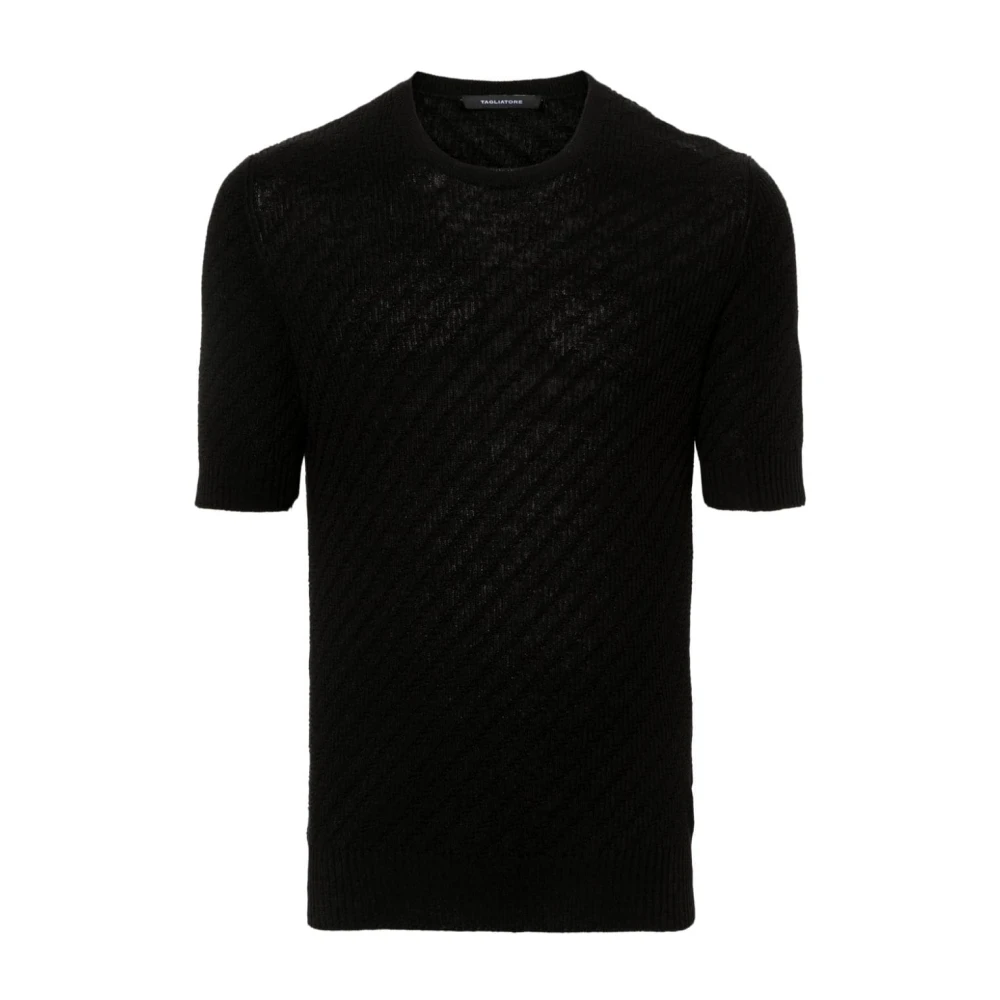 Tagliatore Zwarte T-shirts en Polos Collectie Black Heren