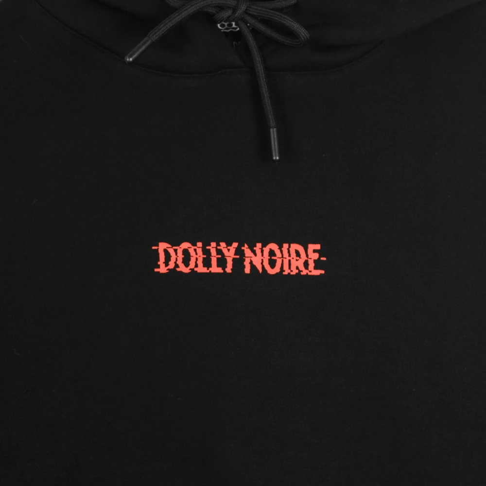 Dolly Noire Zwarte Glitch Dames Hoodie Black Dames