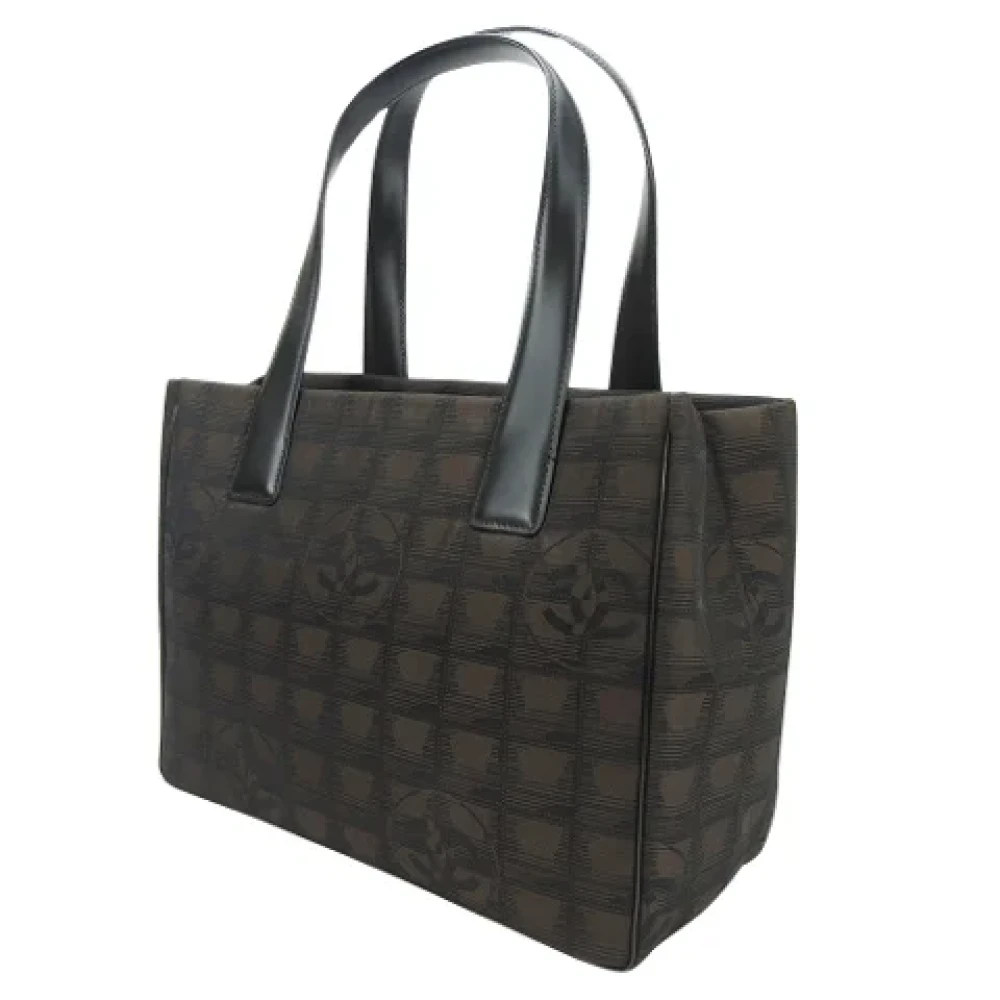 Chanel Vintage Pre-owned Fabric totes Brown Dames