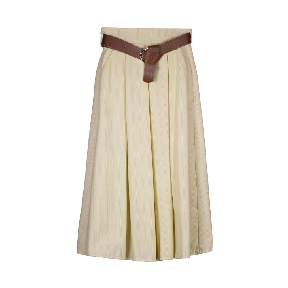 Amélie & Amélie Women's Yellow Midi Skirts, L/Xl, Lavinia Skirt