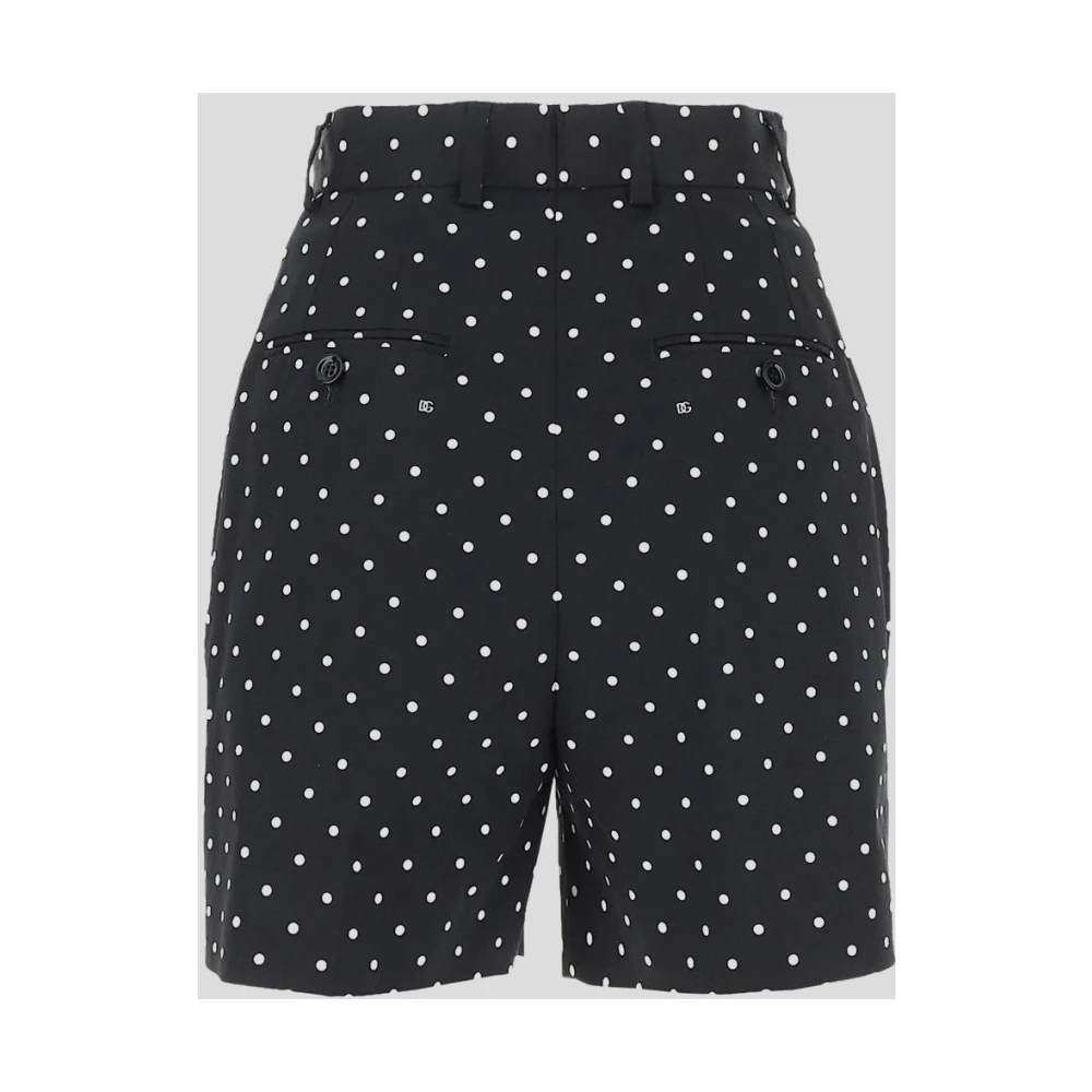 Dolce & Gabbana Katoenen Korte Broek Black Dames