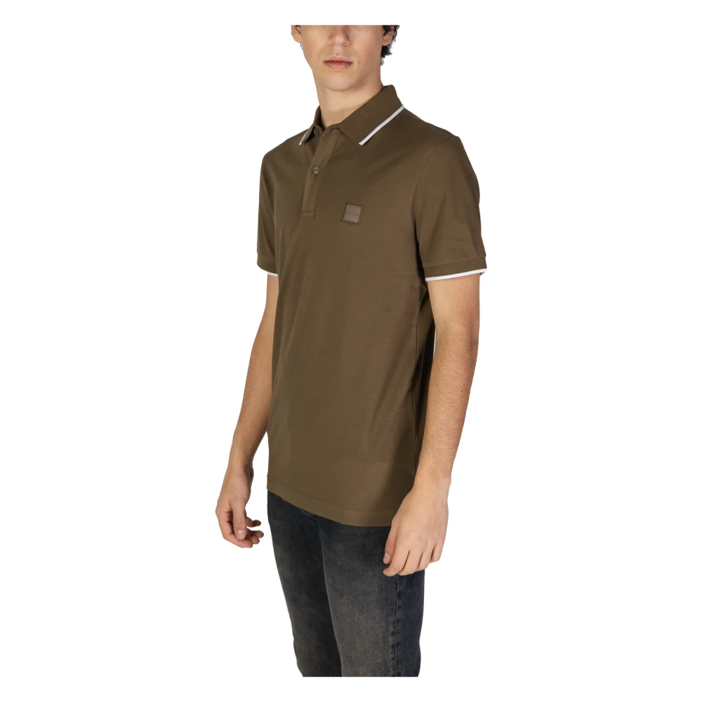 Hugo Boss Groene Polo Shirt Korte Mouwen Green Heren