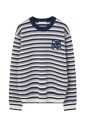 blauw-gestreept-logo-sweater