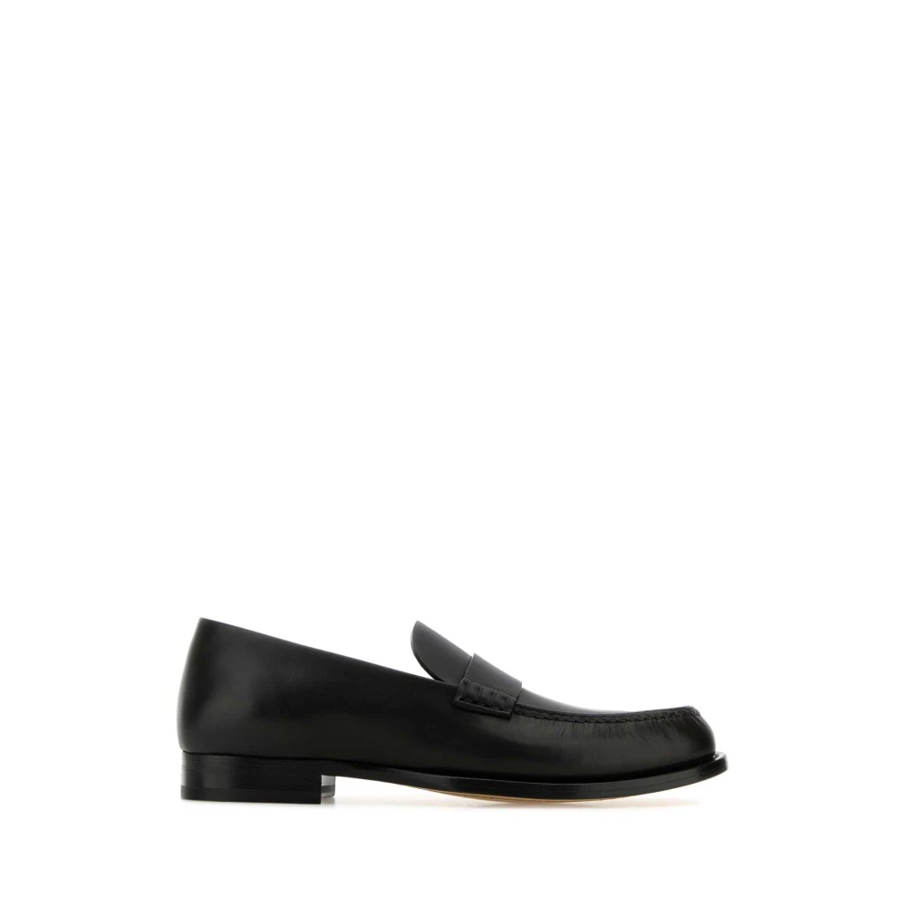 The Row Svarta läder Novus loafers Black, Herr