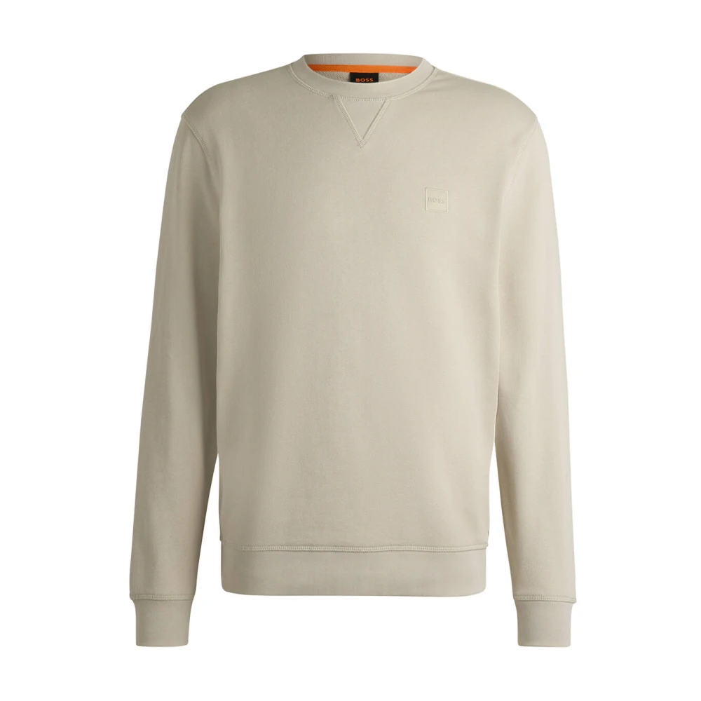 Boss Orange Casual Sweatshirt met Westart Stijl Beige Heren