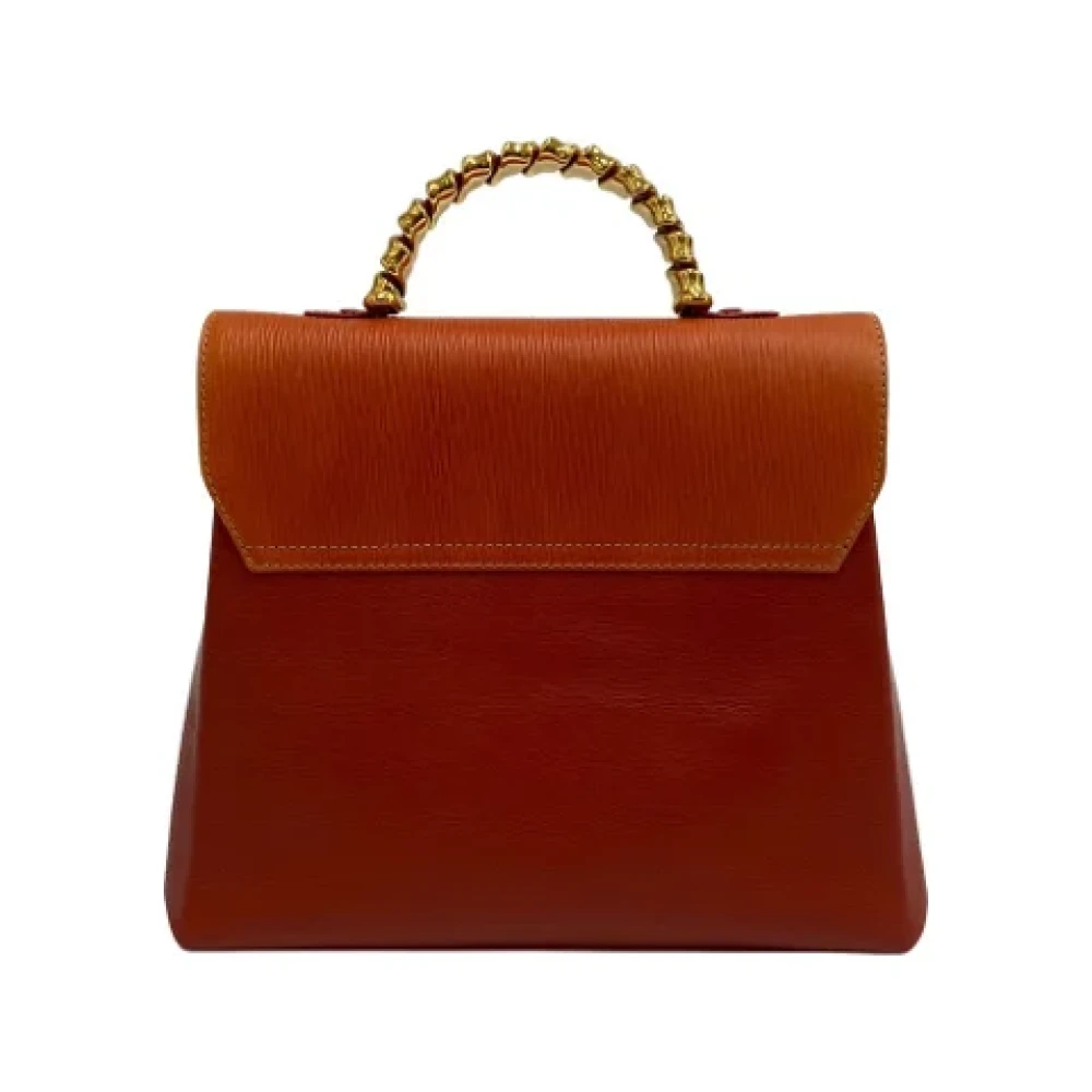 Loewe Pre-owned Leather shoulder-bags Orange Dames