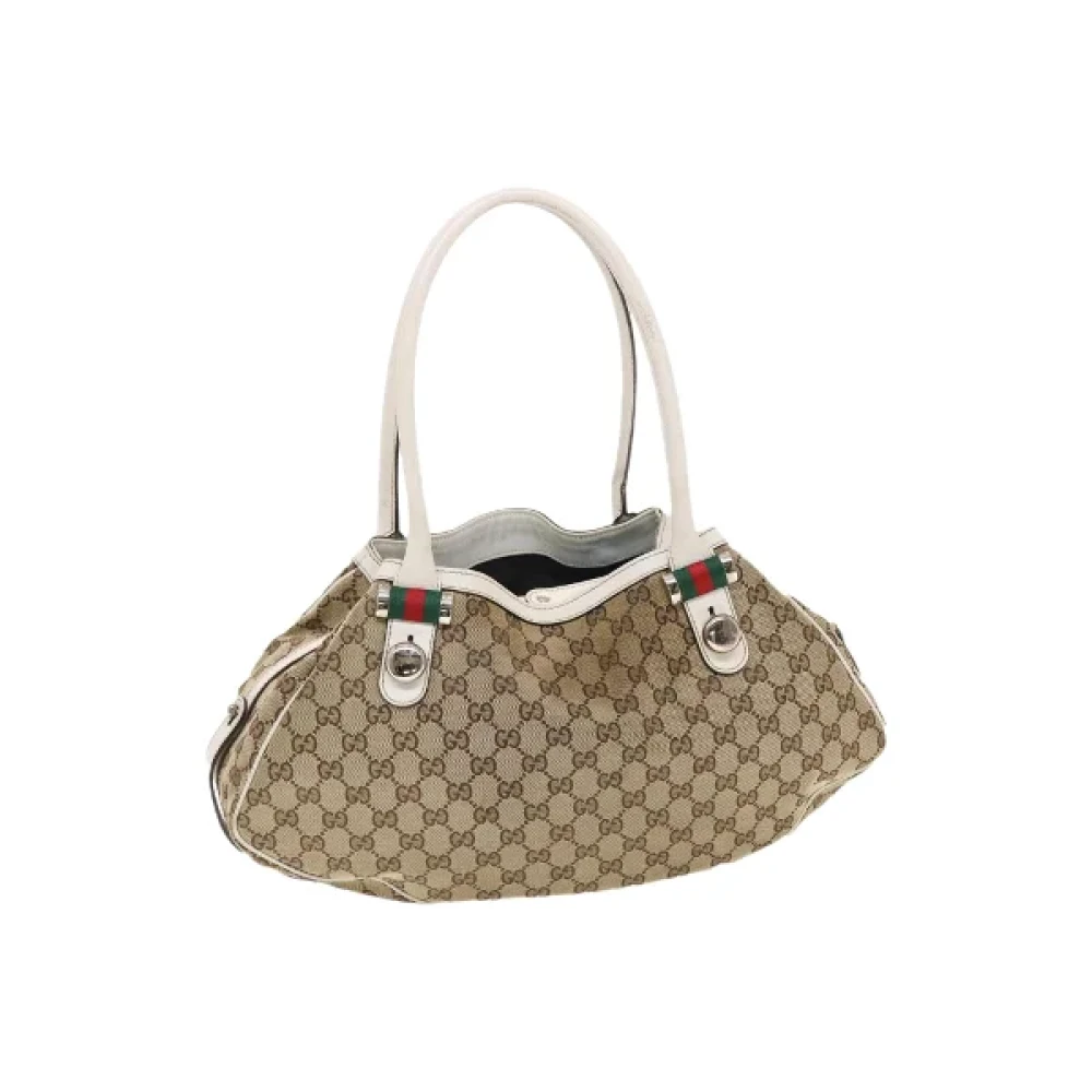 Gucci Vintage Pre-owned Cotton gucci-bags Brown Dames