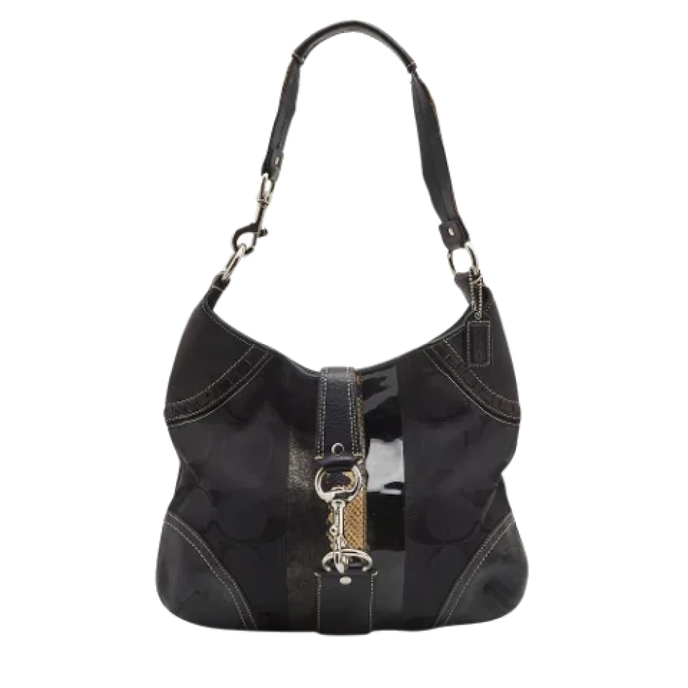 Coach Pre-owned Canvas handbags Black Dames