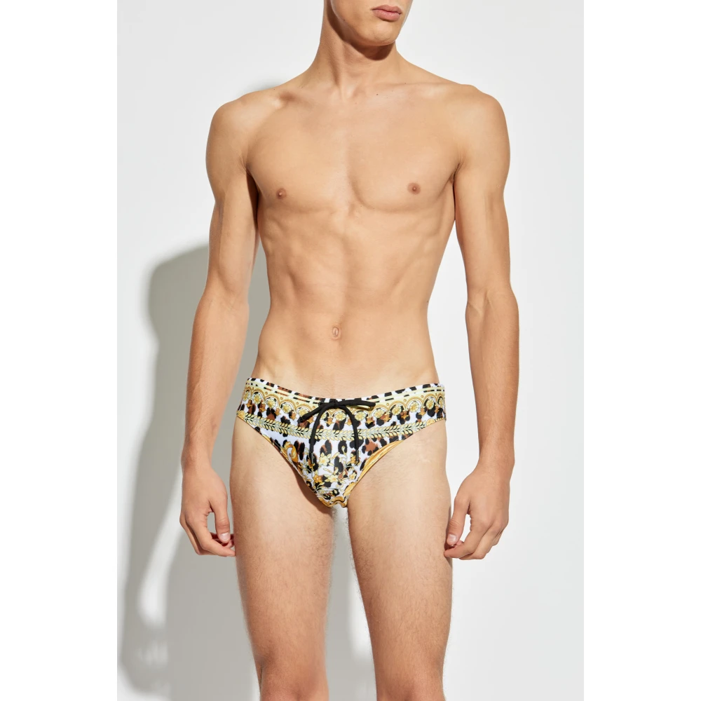 Versace Gestreepte zwembroek Multicolor Heren