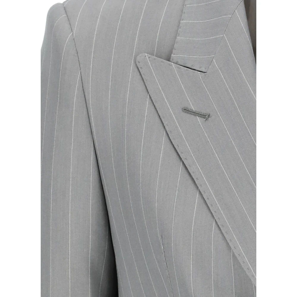 Tagliatore Double Breasted Suits Gray Dames