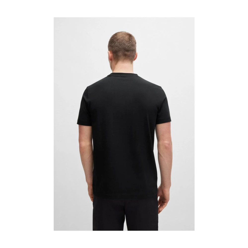 Hugo Boss Iconisch Stretch T-shirt Zwart Black Heren