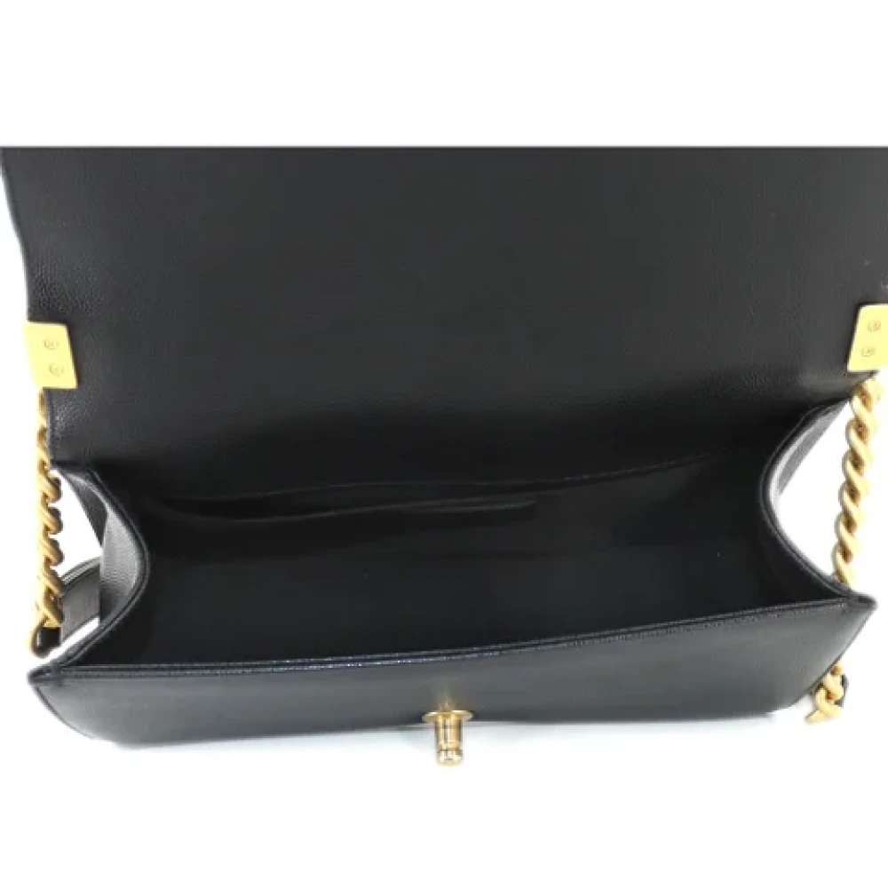 Chanel Vintage Pre-owned Leather chanel-bags Black Dames