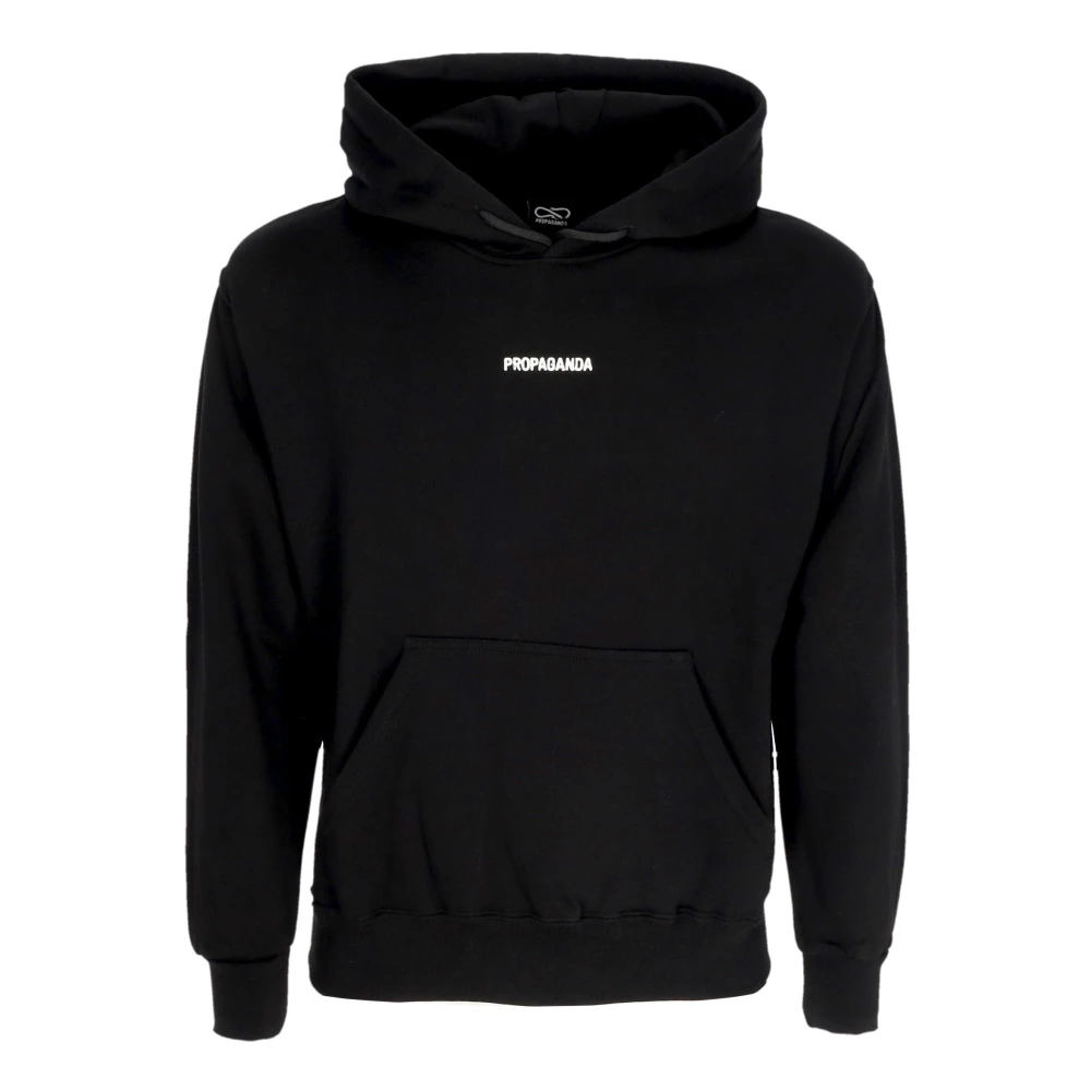 Propaganda Geribbelde Katoenen Sweatshirt Zwart Herfst Winter 2024 Black Heren