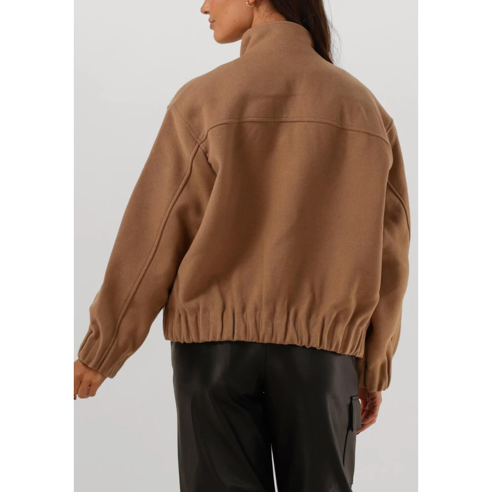 Selected Femme Kameel Bomberjack voor vrouwen Brown Dames