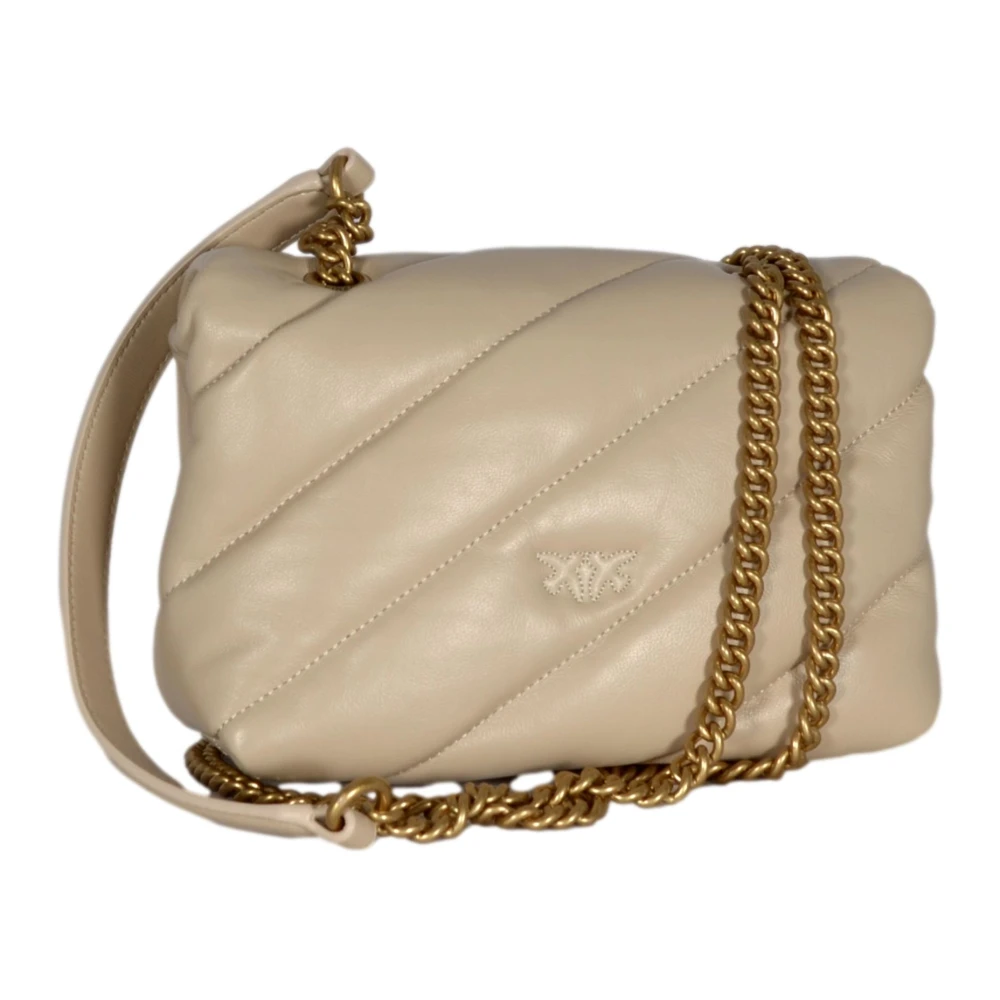 pinko Love Puff Mini Sheep Nappa Tas Beige Dames