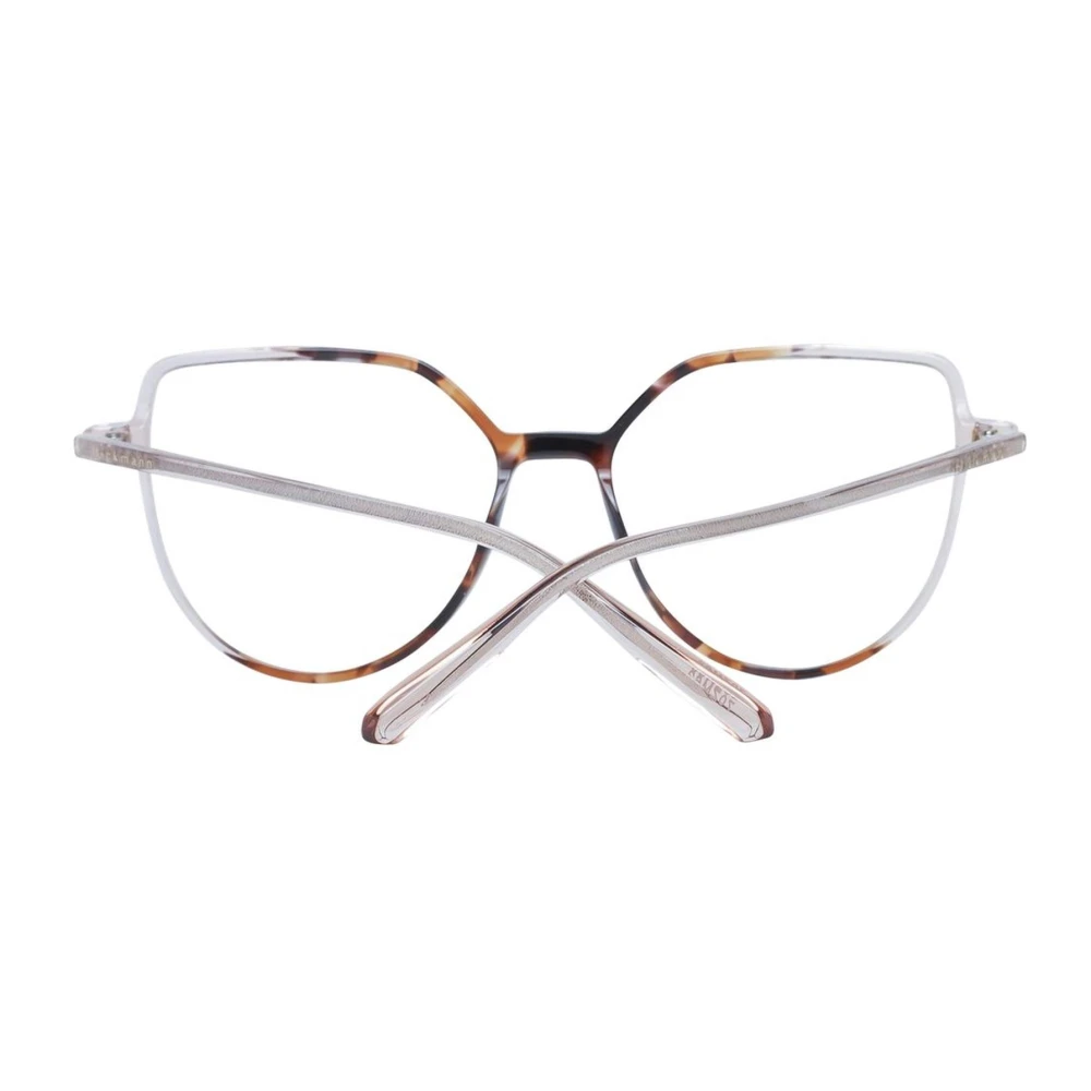Ana Hickmann Bruine Ronde Optische Monturen met Demo Lenzen Brown Dames