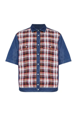 Rutig Denimskjorta