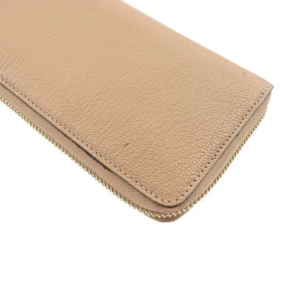 Chloé Pre-owned Leather wallets Beige Dames