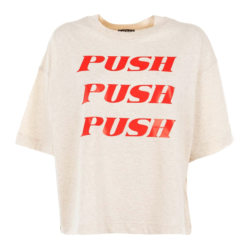 Diesel Dames T-Bowxy T-shirt Beige Dames