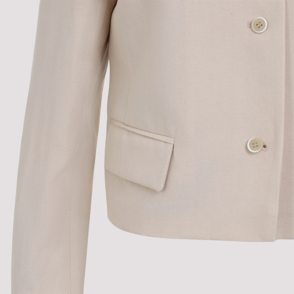 Fabiana Filippi Elegant Nude Neutrals Jacket Beige Dames