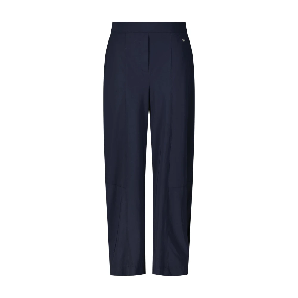 Raffaello Rossi Jersey Sportswear High-Waist Cropped Pants Blue, Dam