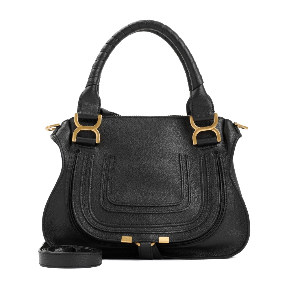 Chloé Zwarte leren schoudertas Black Dames