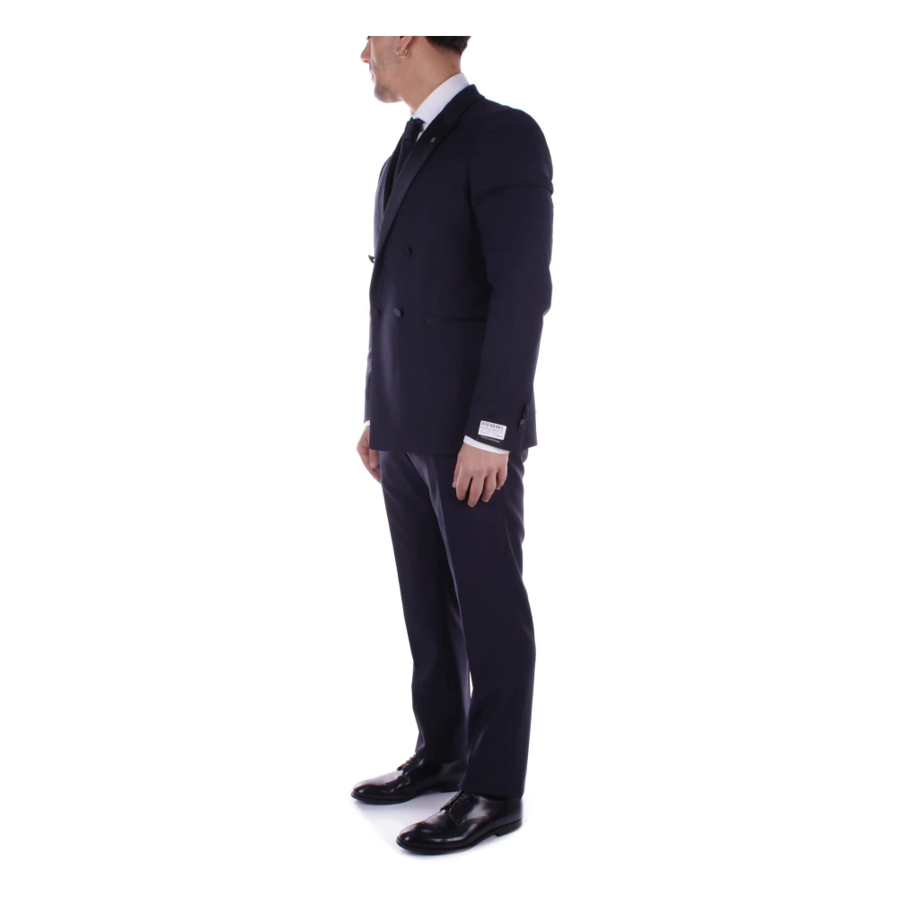 Tagliatore Single Breasted Suits Blue Heren