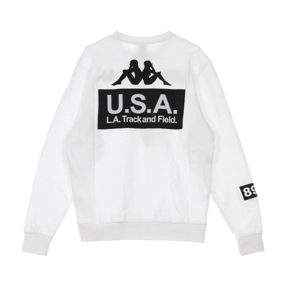 Kappa Witte Crewneck Sweatshirt voor Mannen White Heren