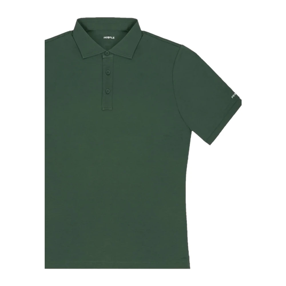 People of Shibuya Polo Korte Mouw Green Heren