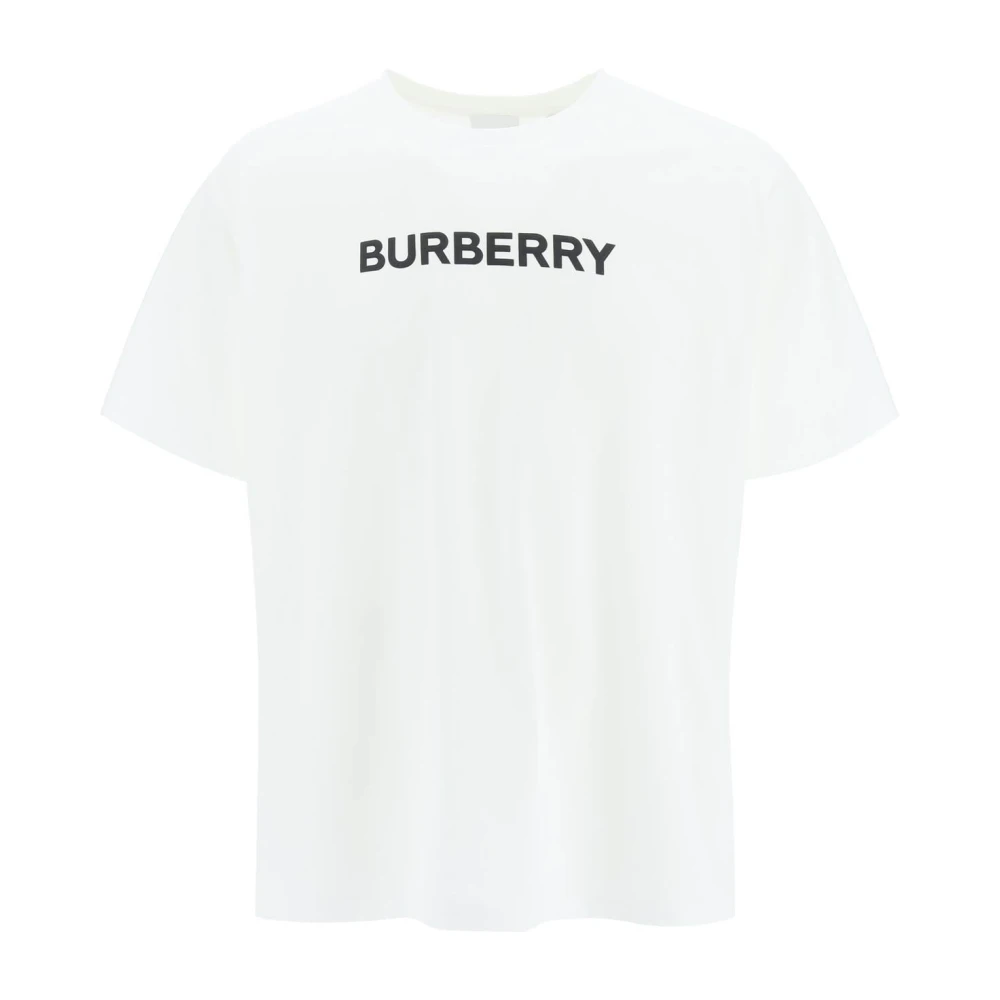 Burberry Logo Print Bomull T-Shirt White, Herr