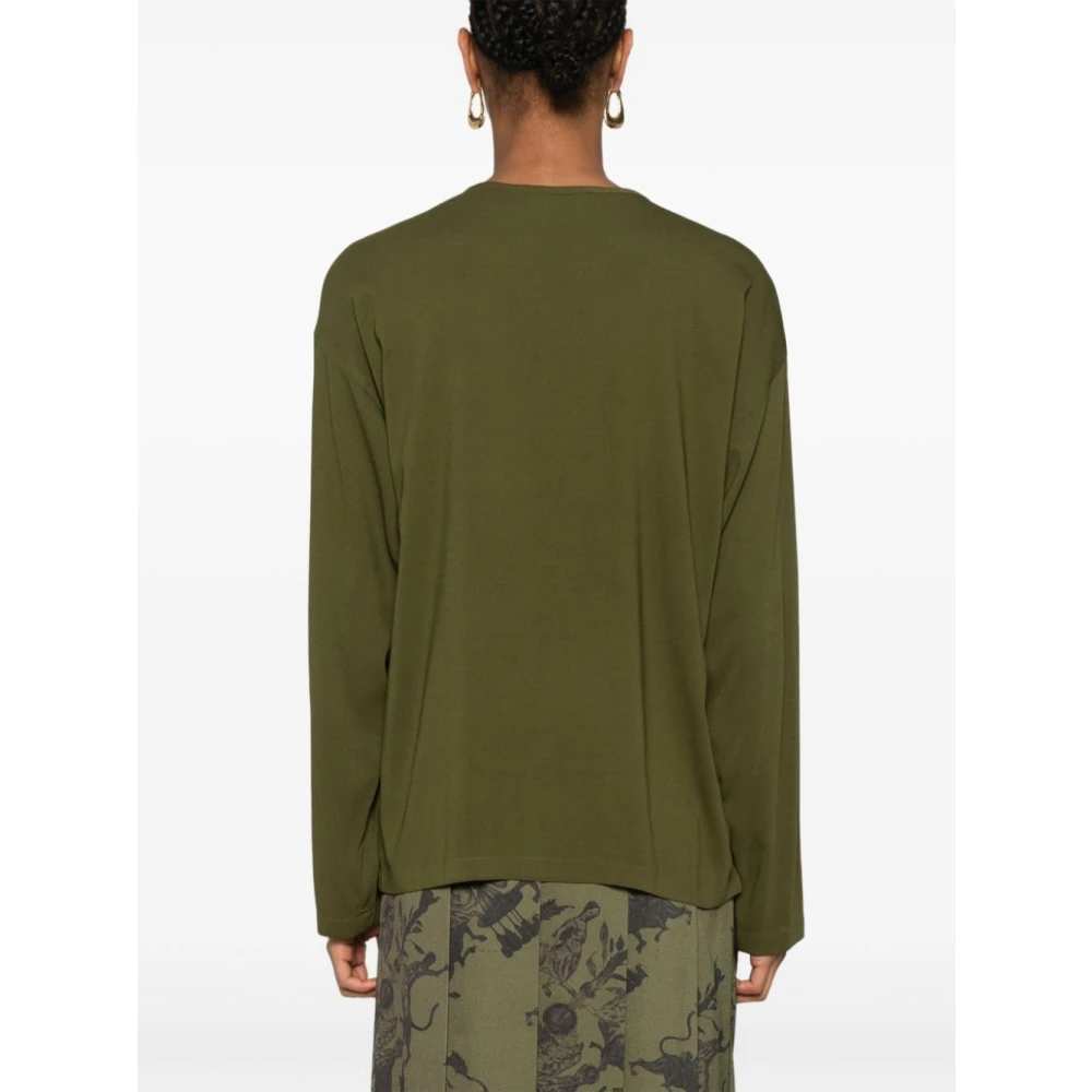 Fabiana Filippi Casual Jersey Top voor Vrouwen Green Dames