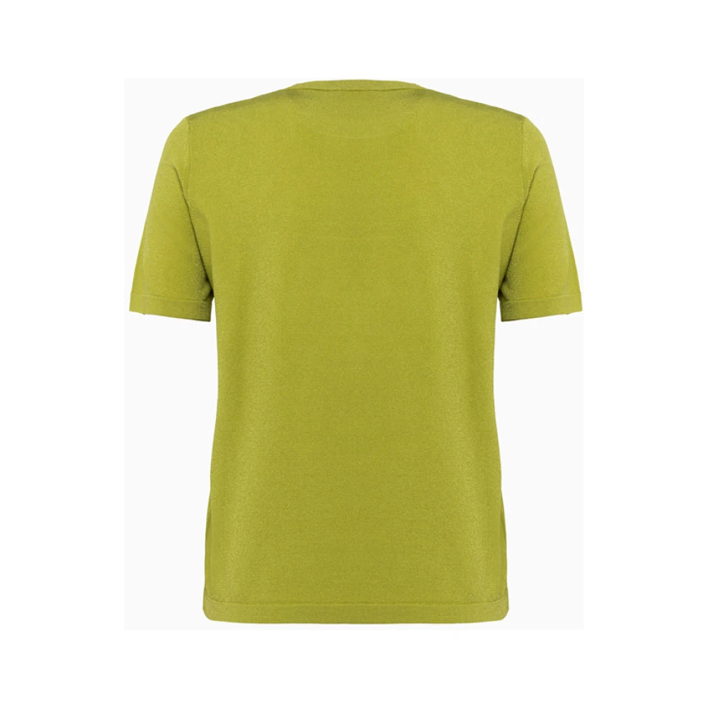 Roberto Collina Italiaans Viscose Blend T-Shirt Green Dames